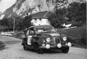 Saab 92 (1962) - an der Genfer Rallye von 1962 Saab 92 (1962) - an der Genfer Rallye von 1962