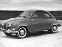 Saab 93 B (1958) – jetzt mit einteiliger Windschutzscheibe und Blinkern statt Winkern