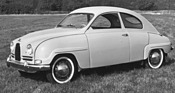 Saab 93 F (1960) – nur kurz gebautes Übergangsmodell zum Typ 96