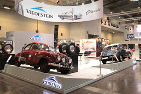 Saab 93A (1956) und DKW 3=6 (1958) bei Vredestein - gesehen an der Techno Classica 2016