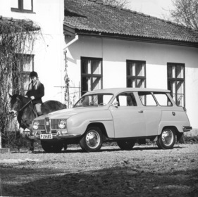 Saab 95 (1966) - im Kombi konnte man viel Reitzubehör verstauen