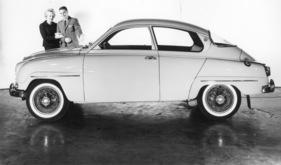 Saab 96 (1960) - Seitenprofil, links