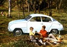 Saab 96 (1963) - für den Familienausflug, Aufnahme aus dem Verkaufsprospekt von 1963