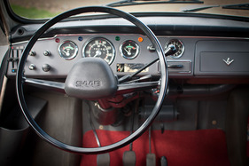 Saab 96 V4 Deluxe (1969) - die späteren Modelle haben bereits einen Pralltopf auf dem Lenkrad