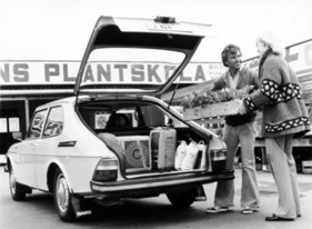 Saab 99 GL Combi Coupé (1976) – mit einem Fassungsvermögen von bis zu 1500 Litern ideal für die Fahrt zur Baumschule