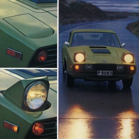 Saab Sonett III (1971) - die Klappscheinwerfer in Aktion