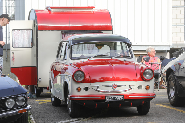 Sachsenring Trabant P50 (1961) mit Weferlinger LC9-200 Wohnwagen von 1975 - 6. Lägern Classic 2023