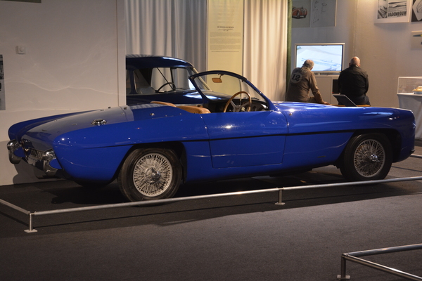 Salmson 2300 S von 1954 - in der Ausstellung zu Philippe Charbonneaux im Schlumpfmuseum