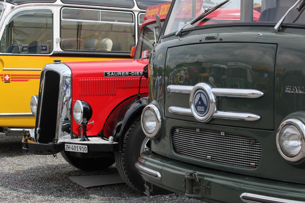 Saurer Lastwagen und der Wandel des Designs - Swiss Classic World Luzern 2019