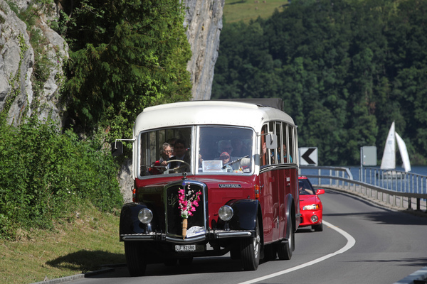 Saurer N2C (1954) - Karosserie von Krapf, ausgerüstet als Allwetterwagen - Oldtimer in Obwalden (O-iO) 2019