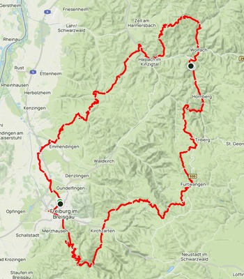 Schauinsland Klassik Route für Samstag, 2. August 2025
