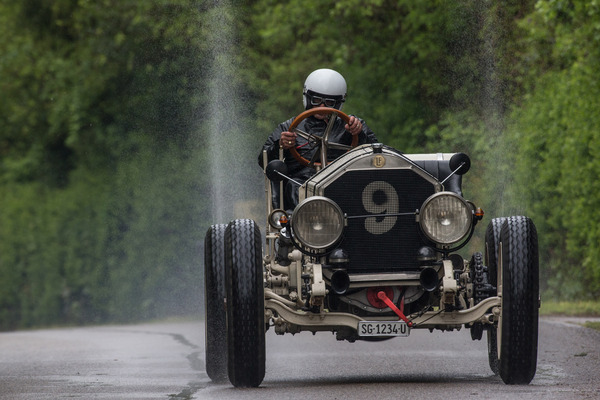 Schawalder im American La France - nass wurden alle