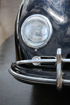 Scheinwerfer des Porsche 356 A - Dolder Classics Mai 2017