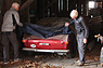 Scheunenfund Volvo P1800 S (1968) - der Triumph-Kleber täuscht, das ist natürlich ein Volvo (© Bruno von Rotz, 2021) Scheunenfund Volvo P1800 S (1968) - der Triumph-Kleber täuscht, das ist natürlich ein Volvo (© Bruno von Rotz, 2021)
