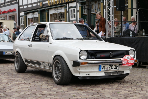 Schluss mit der Gemütlichkeit: Polo G40 von 1983. Die Krawallbüchse hat dank des Spiralladers 115 PS unter der Haube – Einbecker Oldtimertage 2025