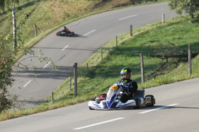Schnelle Go-Kart auf der Bergrennstrecke - Memorial Bergrennen Opfertshofen "Rendezvous am Kleinen Klausen" 2021