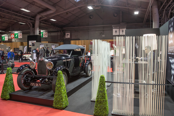 Schön präsentierter Bugatti - Rétromobile Paris 2017