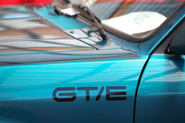 Schriftzüge - GT/E-Kleber auf dem Opel Kadett - 2. TCS Youngtimer und Classictreffen in Pratteln 2016