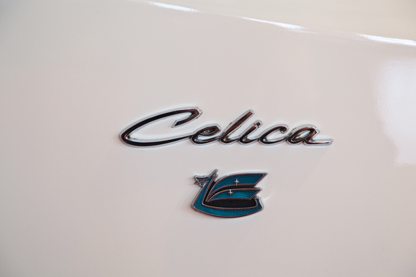 Schriftzug Toyota Celica ST von 1972 - 50 Jahre Toyota Schweiz Sonderschau