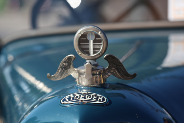 Schriftzug auf dem Stoewer D9 von 1923 - Classic-Gala Schwetzingen 2018