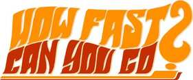 Schriftzug der neuen Sonderausstellung "How fast can you go? American Muscle Car Madness" – PS.Speicher Einbeck