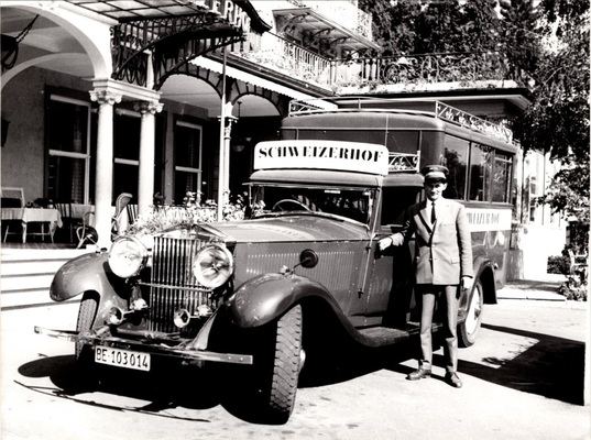 Schweizerhof hotel bus Rolls-Royce from 1931