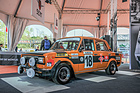 Seat 124 Especial im Ausstellungspavillon vom 60 Jahre Seat 600 Jubiläum am Spirit of Montjuïc 2017 (Catalunya Classic Revival)