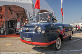 Seat 600 Savio (1964) vom 60 Jahre Seat 600 Jubiläum am Spirit of Montjuïc 2017 (Catalunya Classic Revival)