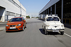 Seat 600D (1966) - im Vergleich mit dem Seat Ibiza FR von 2016