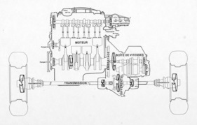 Seat Ibiza (1984) - quer eingebauter Vierzylinder mit angeflanschtem Getriebe