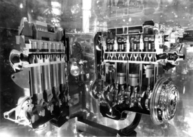 Seat Ibiza (1985) - die Motoren wurden durch Porsche entwickelt - attraktives Schnittmodell - Genfer Automobilsalon 1985