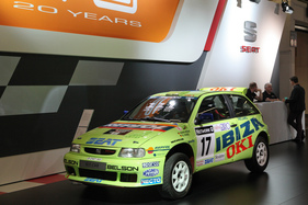 Seat Ibiza in Rallye-Aufmachung - gesehen an der Techno Classica 2016