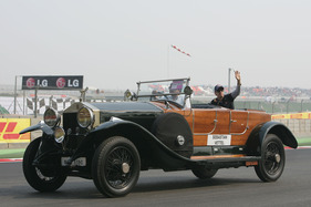 … Sebastian Vettel im Rolls Royce, ...