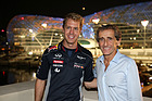 Bild: Sebastian Vettel und Alain Prost (2013)