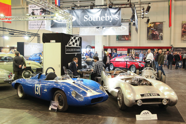 Seltene Rennwagen bei "La Galerie des Damiers" - Techno Classica Essen 2018