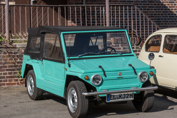 Seltener Geländewagenabkömmling Jungla 600 - Treffen der Fiat-600-Freunde 2023