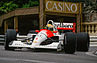 Senna 1991 mit vollem Einschlag vor dem Casino Eingang (Pos 12) (© Daniel Reinhard, 1991) Senna 1991 mit vollem Einschlag vor dem Casino Eingang (Pos 12) (© Daniel Reinhard, 1991)