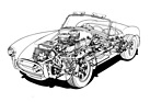 Shelby Cobra 427 (1965) - Durchsichtszeichnung