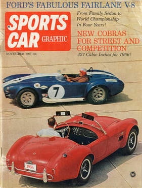 Shelby Cobra 427 (1965) - auf dem Titelblatt von Sports Car Graphic