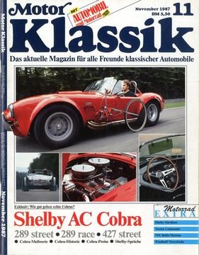 Shelby Cobra 427 (CSX 3276 auf dem Titelblatt von Motor Klassik im Jahr 1987)