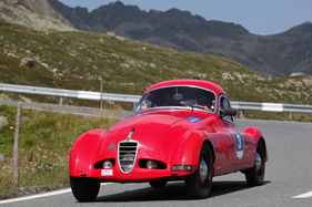 Siata 1100 MM Berlinetta Viotti (1940) - bei der Überquerung des Flüelapasses an der Passione Engadina 2019 Siata 1100 MM Berlinetta Viotti (1940) - bei der Überquerung des Flüelapasses an der Passione Engadina 2019