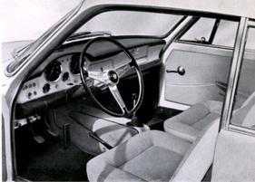 Siata 1500 TS Coupé (1963) - schöner Innenausbau, das Armaturenbrett war in Metall gehalten