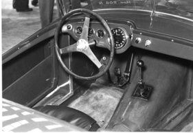 Siata 208 CS (1953) - die offene Version, ausgestellt in Turin 1953 - Interieur