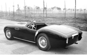 Siata 208 S (1953) - Spyder Due Posti - so wurde das Fahrzeug auf der Postkarte von Siata genannt