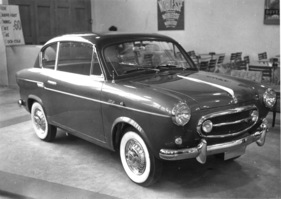 Siata 600 (1955) - leistungsgesteigerte und optisch veränderte Version des Fiat 600 - Genfer Automobilsalon 1955
