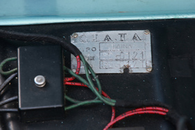 Siata Daina 1400 Berlinetta (1950) - Chassis-Plakette