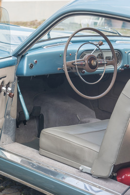 Siata Daina 1400 Berlinetta (1950) - grosses Lenkrad mit Chromring