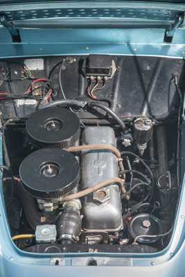 Siata Daina 1400 Berlinetta (1950) - im Gegensatz zur Fiat-Version hat der Siata zwei Fallstromvergaser