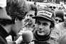 Sieger-Interview - nachdem sich alle in die Kiste gefahren waren, ging der Rest ganz einfach - Rainer Braun und Markus Höttinger (© Hallo Fahrerlager / Archiv Rainer Braun, 1978)