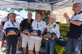 Siegerehrung für Christian Geistdörfer, Jürgen Barth, Thierry Boutsen und Arturo Merzario (v.l.n.r.) – 30. Vernasca Silver Flag 2026